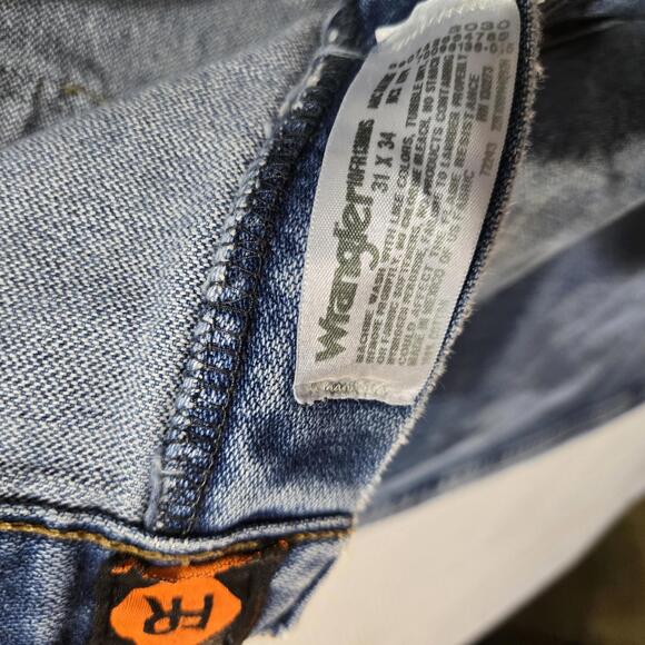 Wrangler 13 Original Flame Resistant CAT2 2112 Jeans Straight Leg 31 X 34 - Picture 4 of 8